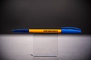 Синяя традиционная офисная шариковая ручка OFIX Standard 0,7 мм с клипом, на масляной основе