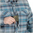 Мужская клетчатая рубашка DEFENDER Mk2 PILGRIM для улицы, прочная синяя клетка