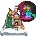 ВОЛШЕБНАЯ ДЕРЕВНЯ РОЖДЕСТВЕНСКАЯ ДЕРЕВНЯ САНТА НА ПОДЪЕМНОМ ПОЕЗДЕ ДВИЖУЩЕЕСЯ УКРАШЕНИЕ