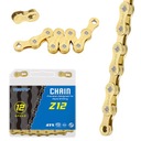 12-скоростная золотая велосипедная цепь