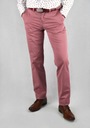 Pánske chino nohavice ružové SLIM W32 L32 bavlnené 32/32