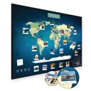 Карта мира - пробка для обозначения СИНИХ путешествий