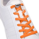 Sznurówki do butów płaskie gumowe pomarańczowe