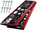2x Ramka pod tablice rejestracyjna Czerwone