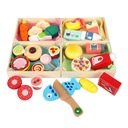 Деревянные игрушки в форме еды Cecilia для детской кухни