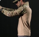 Pánska taktická vojenská košeľa s dlhým rukávom Dominujúci materiál polyester