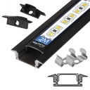 ВСТРАИВАЕМЫЙ СВЕТОДИОДНЫЙ ПРОФИЛЬ Для алюминиевой ЛЕНТЫ + ЛАМПЫ 2М, цоколь, держатель