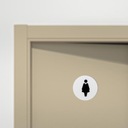 Dámska toaletná tabuľa s laminátom biela/čierna Značka Sosenco