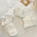 5 párov Lolita ponožky mašlička čipkované ponožky JAPAN Strih Ponožky