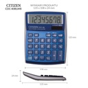 Калькулятор Citizen CDC-80BLWB 8-значный офисный