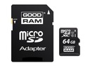 Карта памяти micro SDXC Goodram M1AA-0640R12, адаптер 64 ГБ