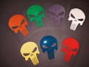 НАКЛЕЙКА ВІДБЛИСКУВАЧ PUNISHER КАРКАС CIEN ЧЕРЕП 15CM  (17715547641) фото min 8