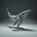 Фигурка GH горбатый кит 3D печать 8к 120мм