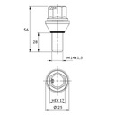 ПЛАВАЮЩИЙ БОЛТ ДЛЯ КОЛЕС ALFA ROMEO FIAT NISSAN OPEL PEUGEOT RENAULT CITROEN