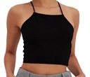 Zara Black Top Spaghetti Braps на спине без спины