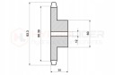 КОЛЕСО ШЕСТЕРНЯ LANCUCHOWE HARTOWANE 17 ЗУБІВ 5/8″ NA ЛАНЦЮГ 10B-1  (17575769880) фото min 6
