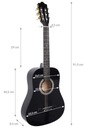 GITARA KLASYCZNA 3/4 BD36 + POKROWIEC TUNER KOSTKA Kod producenta BD 36