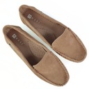 Мокасины Nessi 17130 бежевые замшевые 36