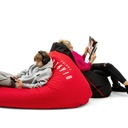Herný látkový puf pre mládež Vak SAKO Diablo Chairs: červený Hĺbka nábytku 110 cm