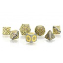 KRASNOLUDZKA TWIERDZA ZESTAW 7 METALOWYCH KOŚCI RPG