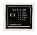 MZ ETZ 251 декаль на головку рамы