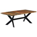 Stół jadalniany, 200x100x75 cm, lite drewno z od Materiał drewno