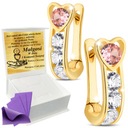 ЗОЛОТЫЕ СЕРЬГИ 333 СЕРДЦА СЕРДЕЧКИ НА АНГЛИЙСКИХ ЗАЖИМАХ ЗОЛОТО ПРИЧИНЕНИЕ