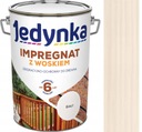 JEDYNKA IMPREGNAT DO DREWNA Z WOSKIEM 5l BIAŁY