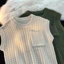 Pánske svetre Vesta Streetwear Knitted Anti-shrink Wi Ďalšia farba iná farba