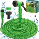 ГИБКИЙ САДОВЫЙ ШЛАНГ 20-60М + СОЕДИНИТЕЛИ + ПИСТОЛЕТ 7 РЕЖИМОВ