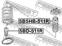 FEBEST SBD-S11R DISTANCINĖ TARPINĖ GUMOWY, RESOROWANIE nuotrauka 3