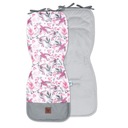 Двусторонний вкладыш для коляски Колибри с серым бархатом.