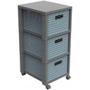 Rotho Country ECO большой книжный шкаф синий с 3 ящиками