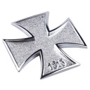 EMBLEMAT MOTOCYKLA NAKLEJKA METAL KRZYŻ MALTAŃSKI