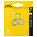 НАБОР РЕДУКЦИОННЫХ КОЛЬЦЕВ ДЛЯ ДИСКОВ 3 ШТ. 20/16 20/13 20/12,7 гр.1,2