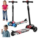 САМОКАТ ДЛЯ МАЛЬЧИКОВ, ДЕТСКИЙ, БАЛАНС ТРЕХКОЛЕСНЫЙ, LED НА 2, 3, 4 ГОДА