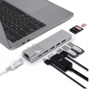 4Apple.pl HUB 2xUSB-C Thunderbolt HDMI LAN USB Macbook AIR PRO M1 M2 M3