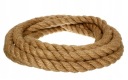 ДЖУТОВАЯ ВЕРЕВКА ⌀46мм, скрученная парусная веревка длиной 1м.