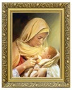 ЖИВОПИСЬ НА ХОЛСТЕ В ЗОЛОТОЙ РАМЕ | БОЖЬЯ МАТЕРЬ С ИИСУСОМ | 40х50