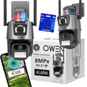 СОВРЕМЕННАЯ IP-КАМЕРА НАРУЖНАЯ СИГНАЛИЗАЦИЯ 8 Мп WIFI 3 в 1 2 ICSEE ZOOM 4 объектива