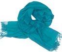 Большой женский шарф ТЕПЛЫЙ бирюзовый шарф
