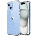 ЧЕХОЛ ДЛЯ Apple iPhone 15 СИЛИКОНОВЫЙ ЧЕХОЛ С БЛЕСКАМИ + СТЕКЛО