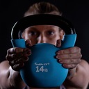 Sztanga Kettlebell MOVIT - 12 kg Kolor dominujący odcienie zieleni