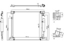 CONDENSADOR DE ACONDICIONADOR FIAT FULLBACK MITSUBISHI L200 TRITON PAJERO 