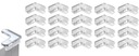 20x ЗАЩИТНЫХ КРЫШЕК ДЛЯ УГЛОВ МЕБЕЛЬНОГО СТОЛА
