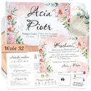 KSIĘGA GOŚCI NA ŚLUB - KWIATOWA KOLOROWA OKŁADKA