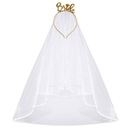 WELON BRIDE TO BE BIAŁY Z ZŁOTA OPASKĄ WIECZÓR PANIEŃSKI PANNA MŁODA PARTY