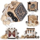 Кубик для манипуляций МОНТЕССОРИ, доска для сенсорных манипуляций с непоседами.