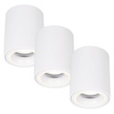 3x галогенных потолочных светильника накладного монтажа LED TUBE GU10 white SPOT для КОМНАТЫ