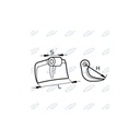 Ударный молоток 137х40х18,5, Р95, РМ-6-18